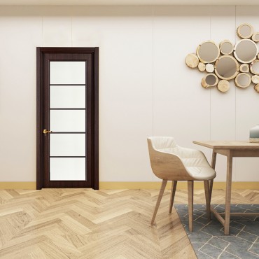 派的门实木复合门MA-015B金胡桃